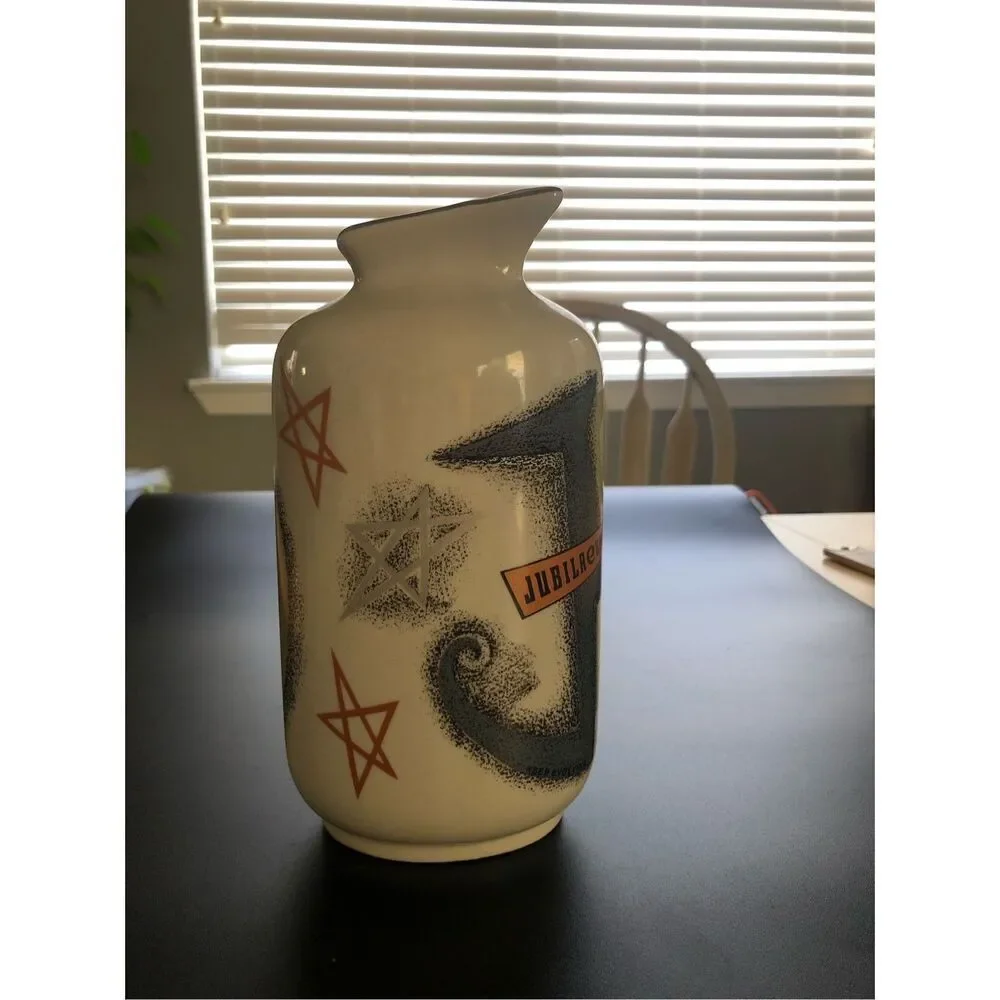 Vintage USA Pottery Anchor Vase Jubilaeum Nautical MCM 7.5”